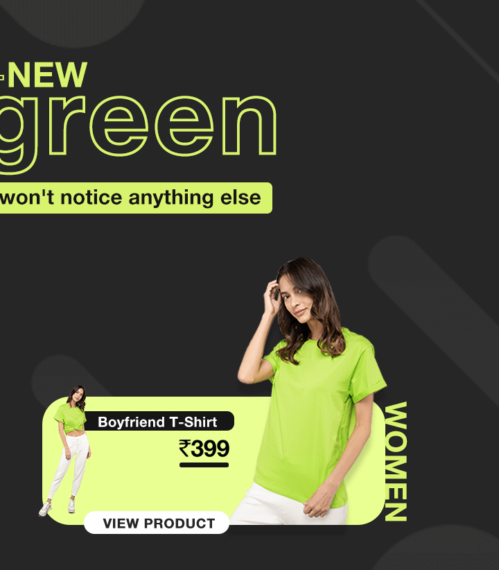 Neon Green Boyfriend T-Shirts for Women