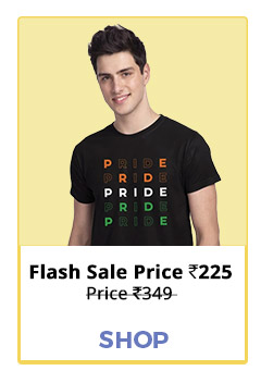 Pride India Half Sleeve T-Shirt - Jet Black