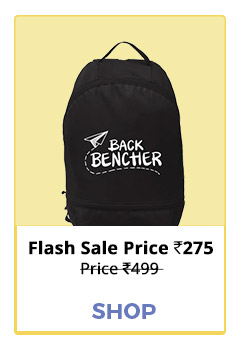 Last Benchers Printed Small Backpack Black