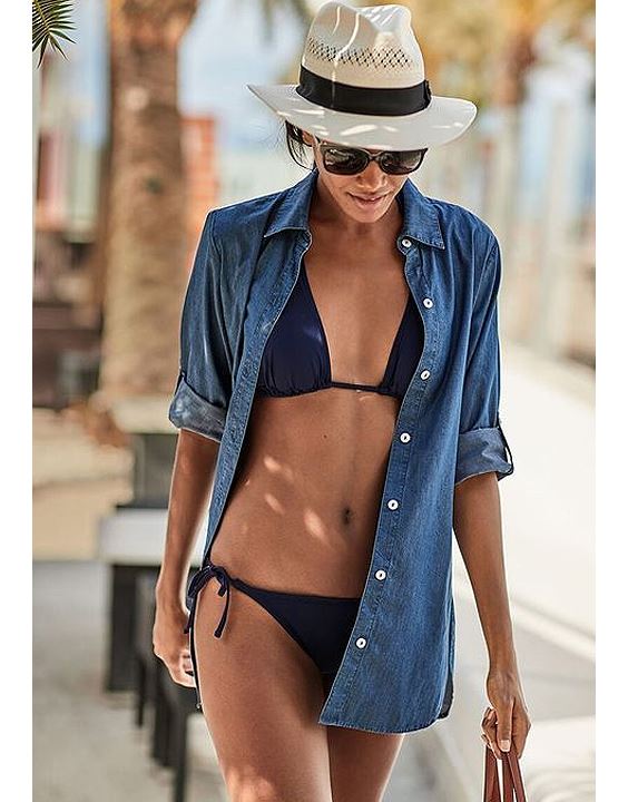 Denim-Clad Bikini - summer outfit for women | Bewakoof Blog