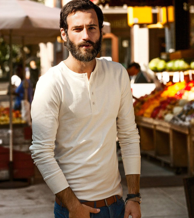 Henley styleCrew neck style - types of t shirts | Bewakoof Blog