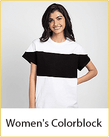 Color Block T-Shirts for Women
