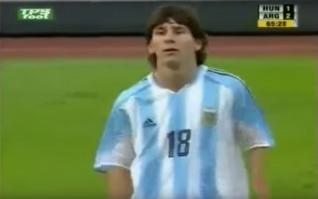 messi debut match