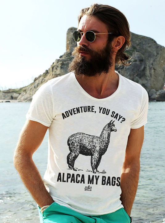 beard printed t shirts