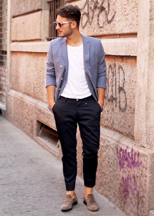 casual blazer with t shirt