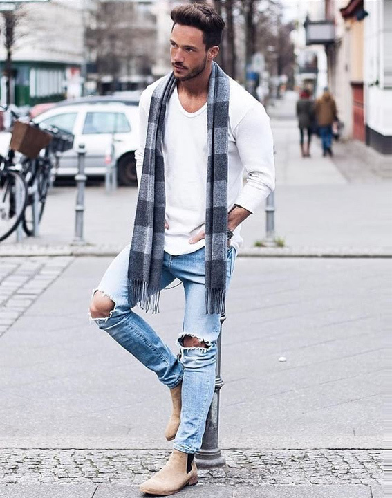 Full sleeves with scarf style - Bewakoof blog