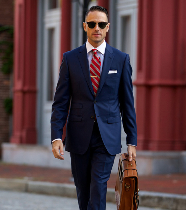 blue suit and tie combination - bewakoof blog