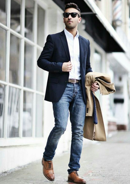 As 10 melhores ideias e inspirações de blue blazer outfit men