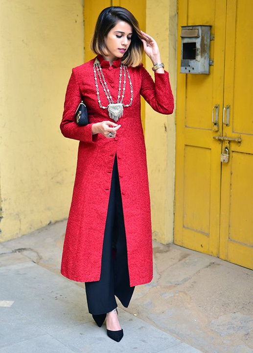 long shirt style kurti - bewaakoof