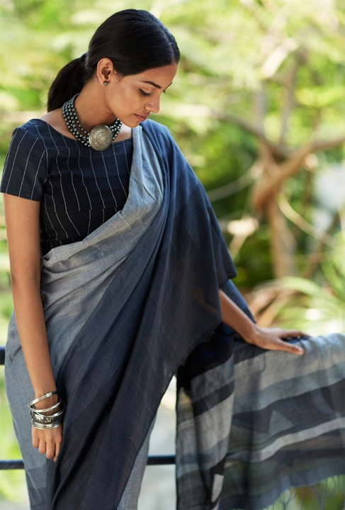 Skinny Black Soft Banarasi Silk Saree With Beauteous Blouse Piece –  LajreeDesigner