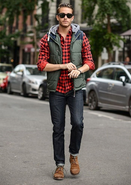 Blazer and clearance waistcoat with jeans