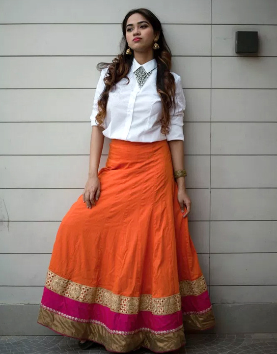 traditional indo western dress