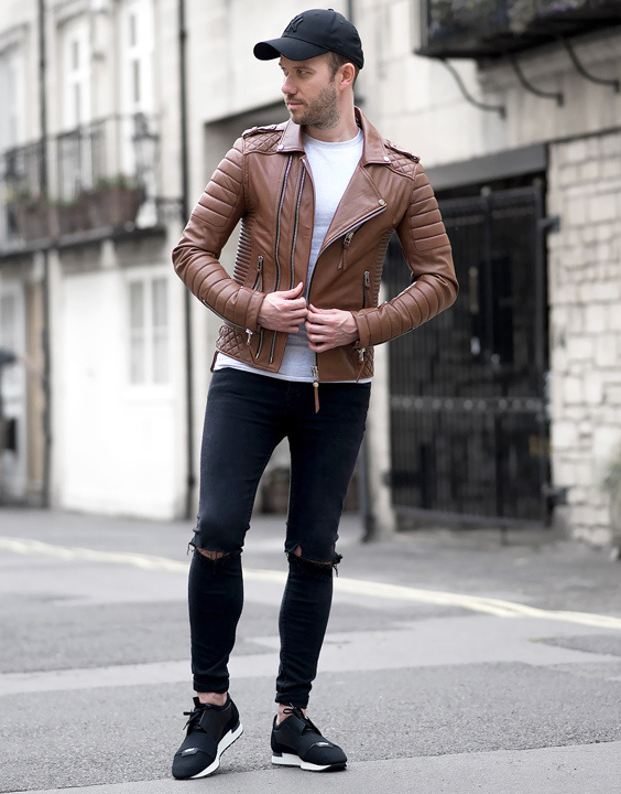 Men Leather Jacket | Officine Toscane