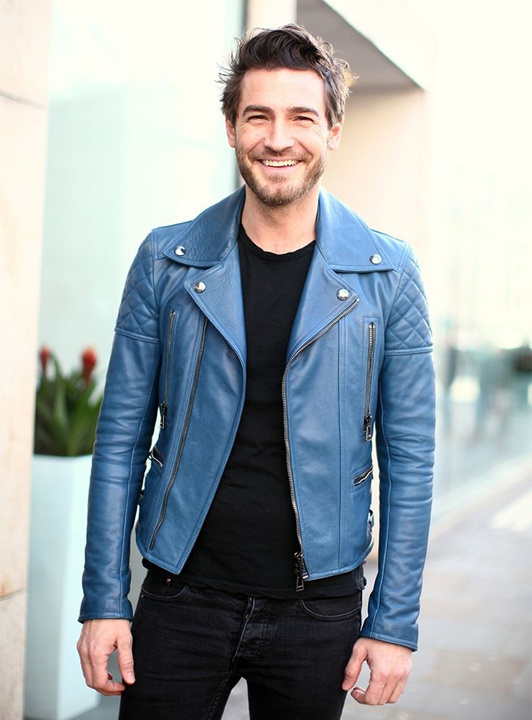 Navy blue leather jacket for men - Bewakoof Blog