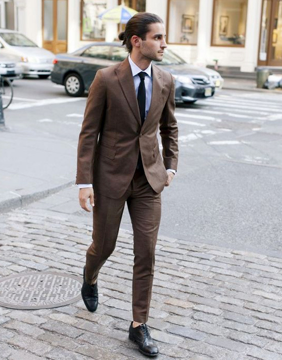 formal brown pant matching shirt