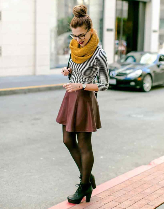 white skater skirt outfit