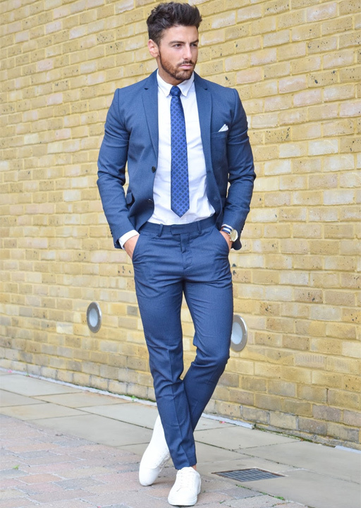 Blue Suit Blue Tie Combination