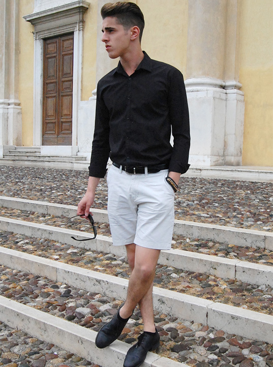 Men's formal outlet shorts outfit