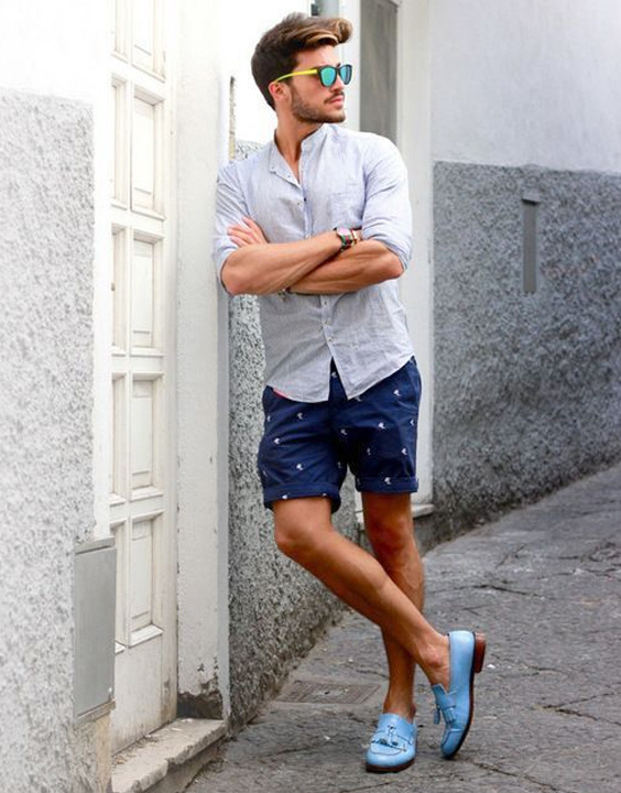 casual shoes with shorts