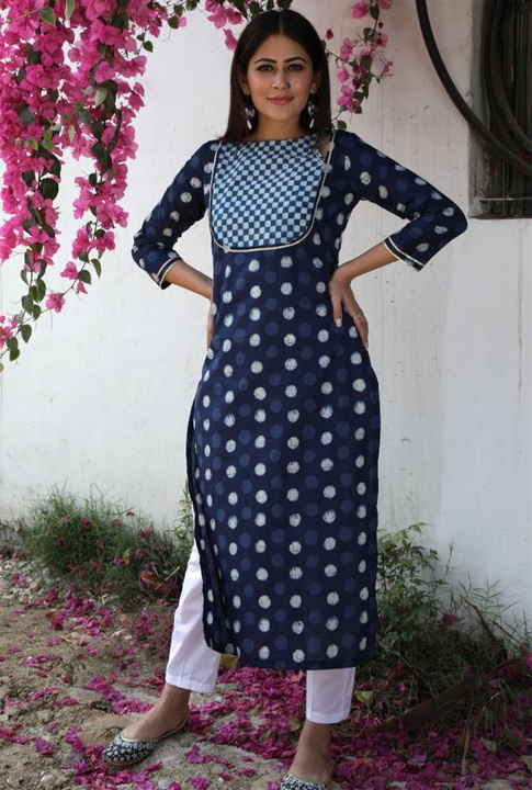 Nyra cut kurtis, Designer Georgette Kurti, Floral Printed Kurti.