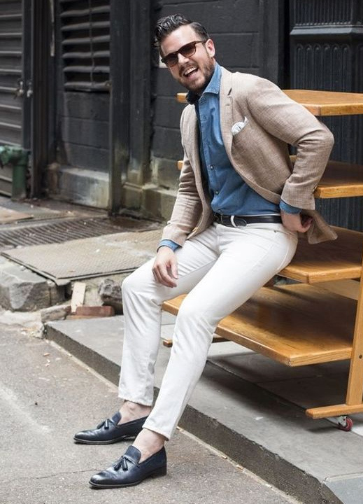 loafers with blazer