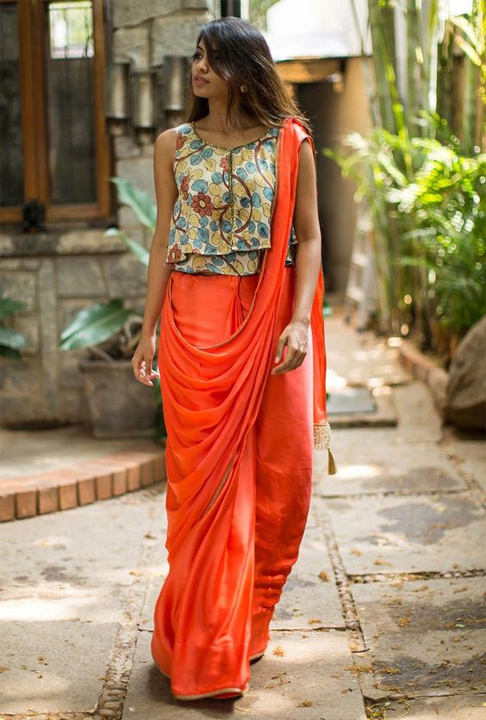 Indo western saree draping styles | Bewakoof Blog