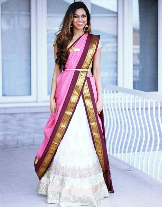 Saree on sale type ghagra