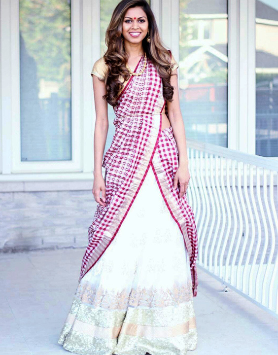 Buy Peach Drape Sheer Silk Embroidered Floral Scoop Lehenga Saree Set For  Women by Tarun Tahiliani Online at Aza Fashions.