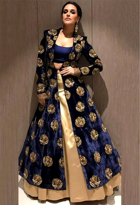 karva-chauth-wedding-special-festive-designer-lehenga-half-sleeves-fla –  ASHBHAV