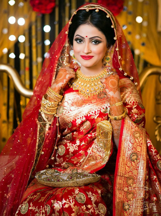 Kartwa Chauth Red saree