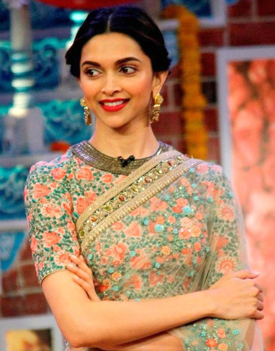 Jawan' Actress Deepika Padukone Inspired Blouse Designs for