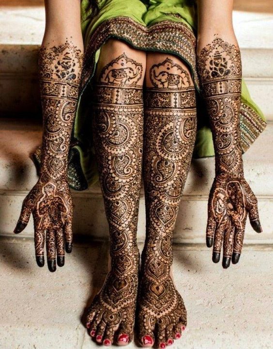 Latest Bridal Mehndi Design | फ्रंट हैंड ब्राइडल मेहंदी डिजाइन | Brides Ke  Liye Latest Mehndi Design | front hand mehndi designs for brides |  HerZindagi