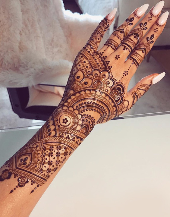 easy full hand mehndi design｜TikTok Search