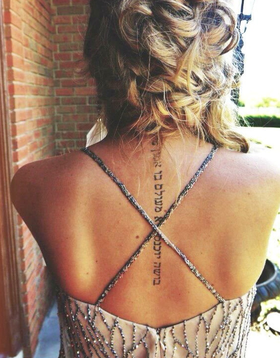 35 Best Back Tattoo Designs  Images For Girls  Heart Bows  Makeup