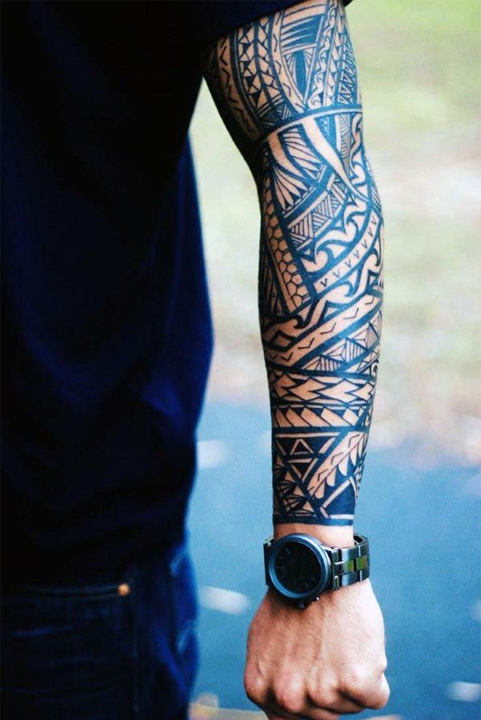 Full Arm Hand Temporary Tattoo For Men Girls Women Sticker Size 48x17CM   1PC 51  Amazonin Beauty