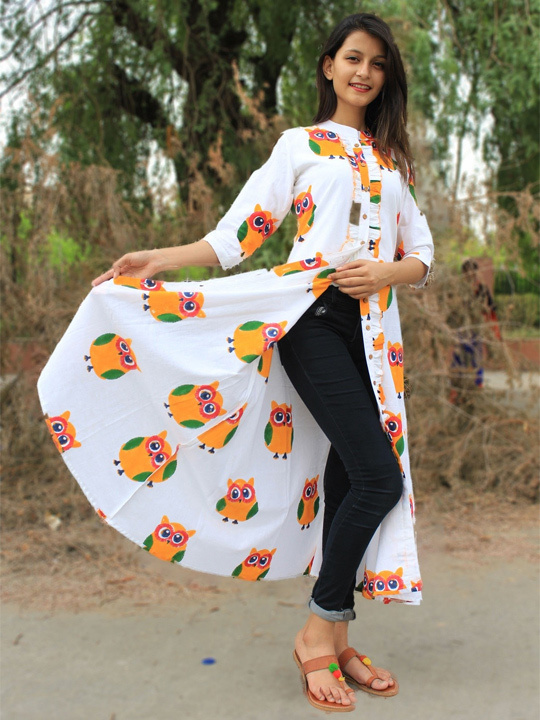 kinti fashion vanilla vol-2 201-206 series fancy rayon fabric designer kurtis  online supplier surat
