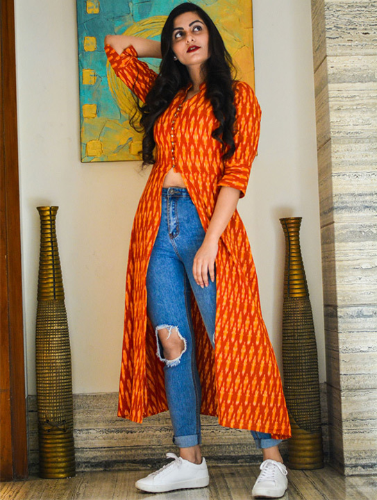 Front slit Kurti & Jeans - Bewakoof Blog