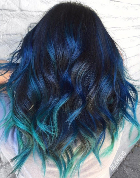 17 Gorgeous Blue Black Hair Ideas Youll Want To Try Now  Haircom By  LOréal