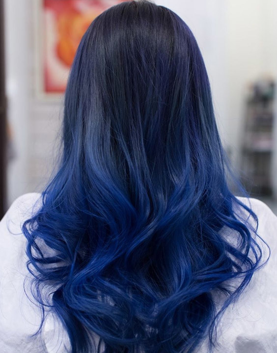 blue highlights