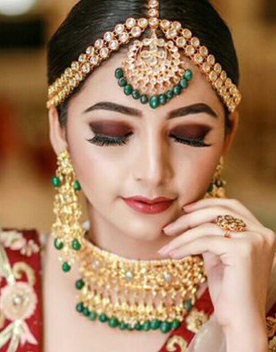 Latest Indian Bridal Hair and Makeup Ideas 