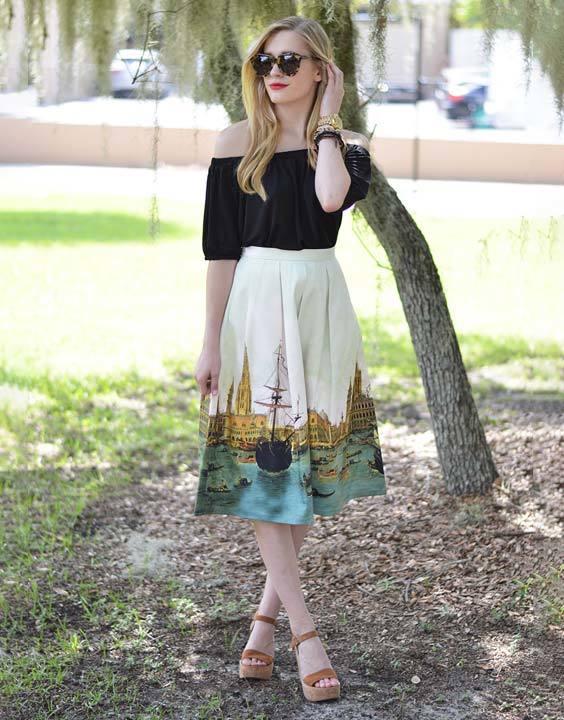 Midi skirt summer Bewakoof Blog