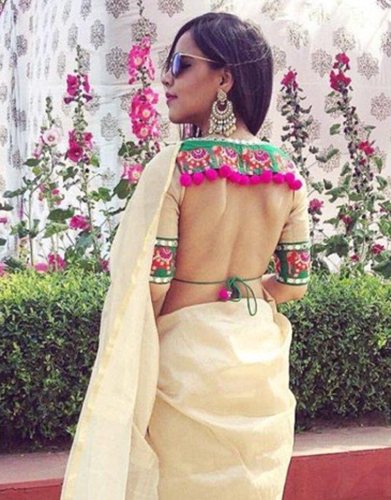 Indian Bridal Jewelry Collection  Backless blouse designs, Blouse