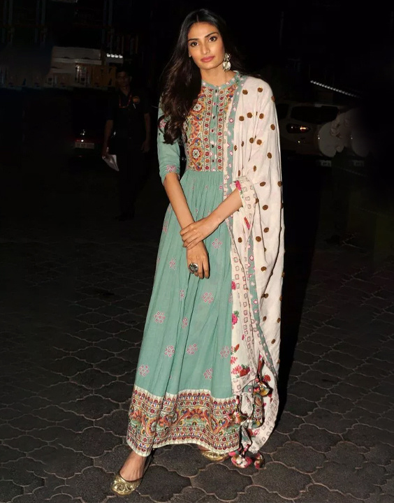 kalamkari anarkali dress