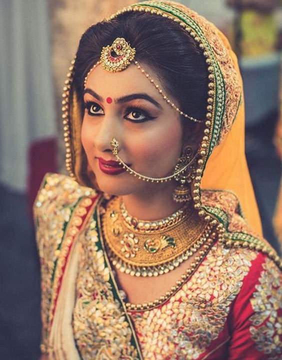 Bollywood Indian Bridal Nath Gold Plated Indian Wedding Polki Nose Ring  Jewelry | eBay