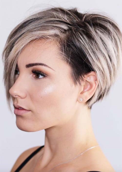 Undercut hairstyle for women with short hair