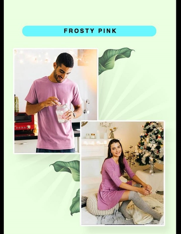 Frosty Pink T-Shirt & Dress - Bewakoof.com