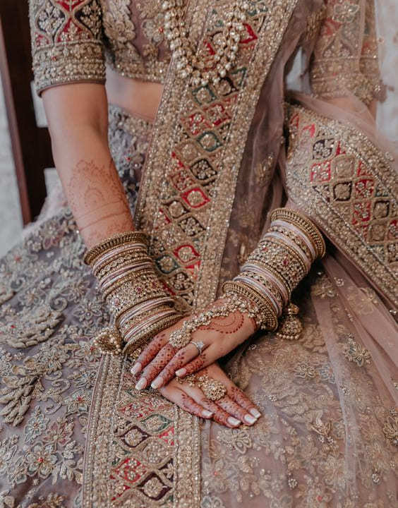 High angle view of a Indian bride sitting Stock Photo - Alamy