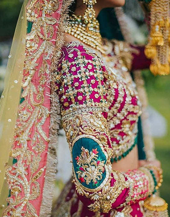 Beautiful Indian bride in traditional wedding dress and posing, Stock  Photo, Picture And Royalty Free Image. Pic. PNT-PIRF-20121217-JH2251 |  agefotostock