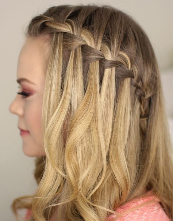 Waterfall Dutch Headband Braid