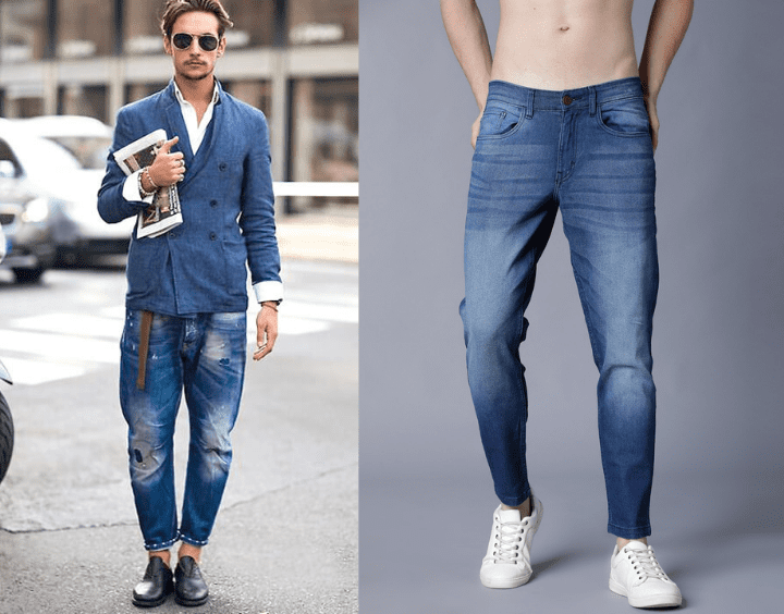 Mens Jeans Men Summer Thin Ankle Length Pants Slim Fit Fashion Man Casual  Grey Stretch Denim Jean From 31,04 € | DHgate